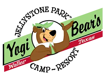 Logo for Jellystone Park in Waller, TX.