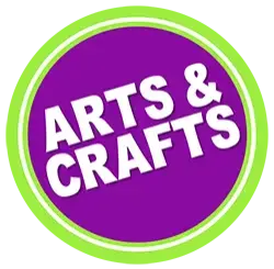 Kid's artwork; kid's crafts; Arts and Crafts button on The Kid's Directory website