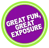 sponsored events button; great fun, great exposure